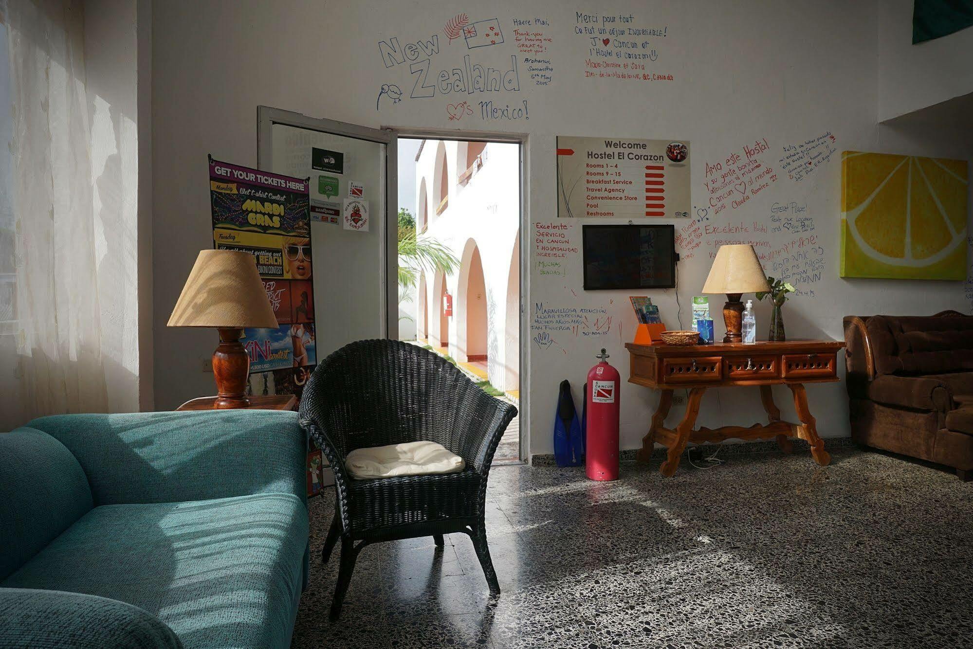 Hostel El Corazon Cancún Exterior foto